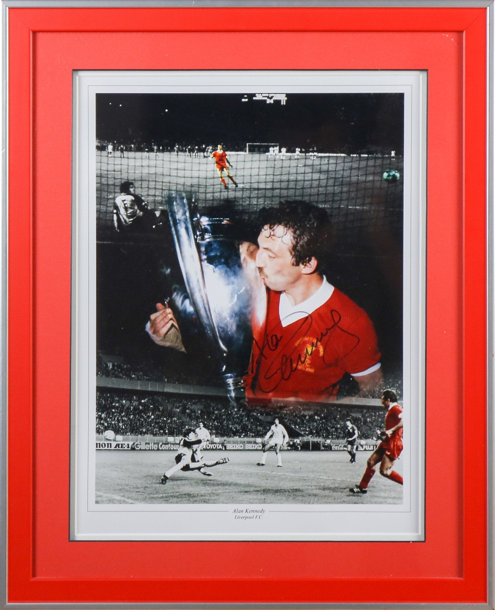 Alan Kennedy Signed Liverpool 12x16 Photograph Framed Display - Memorabilia Framers Shop